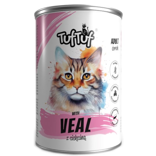 TUF TUF Veal Meal - wet cat food - 400g TUF TUF Veal Meal - wet cat food - 400g