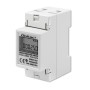 Qoltec 50899 Single phase electronic energy consumption meter | 230 V | LCD | 2P | DIN rail