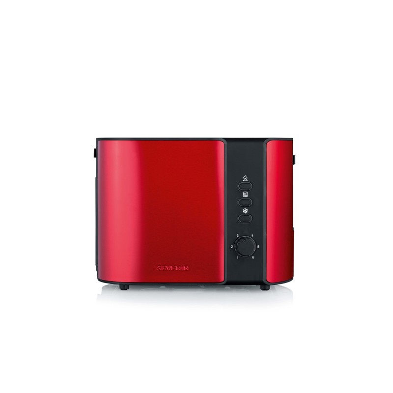 SEVERIN TOASTER RED, 2 SLICES, STEEL, 800W AT2217 SEVERIN TOASTER RED, 2 SLICES, STEEL, 800W AT2217