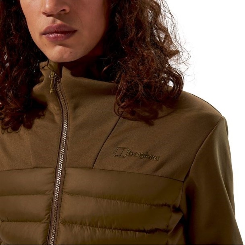 Kurtka hybrydowa męska Berghaus Vaskye Hooded Hybrid Jacket roz. L brązowa Kurtka hybrydowa męska Berghaus Vaskye Hooded Hybrid Jacket roz. L brązowa