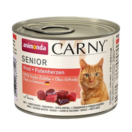 Animonda Carny Senior Beef and turkey hearts 200 g Animonda Carny Senior Beef and turkey hearts 200 g