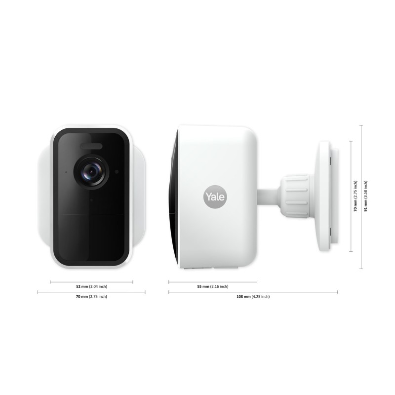 Yale SV-OC-1A-W security camera Cube IP security camera Indoor & outdoor 1080 x 1920 pixels Wall Yale SV-OC-1A-W security camera Cube IP security camera Indoor & outdoor 1080 x 1920 pixels Wall