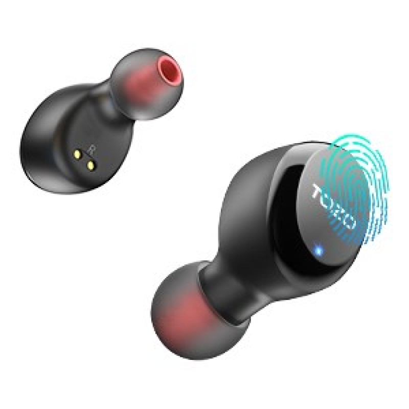 TOZO T6S Headset True Wireless Stereo (TWS) In-ear USB Type-C Bluetooth Black TOZO T6S Headset True Wireless Stereo (TWS) In-ear USB Type-C Bluetooth Black