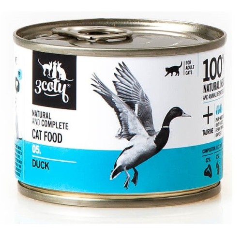 3COTY 180. Duck - wet cat food - 180g 3COTY 180. Duck - wet cat food - 180g