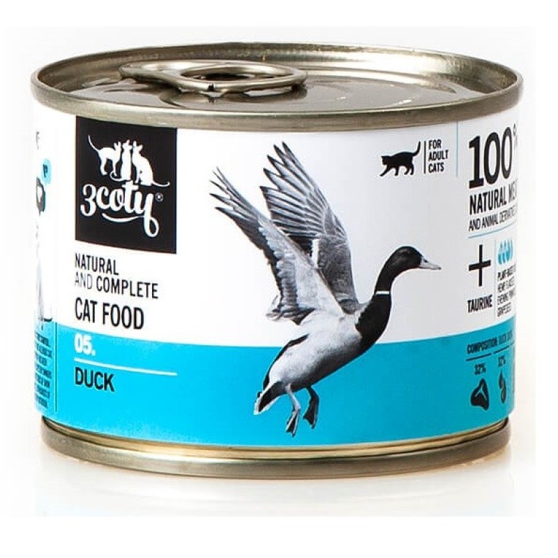 3Coty CHICKEN with Spirulina for Adult cats 180g