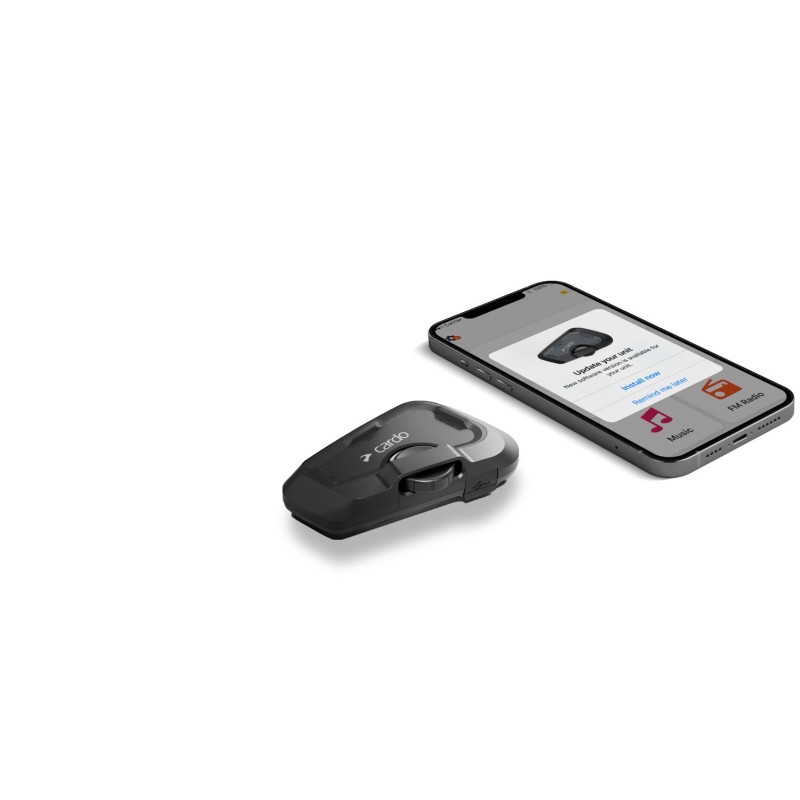 Cardo Spirit HD Duo motorcycle intercom 2 channels 600 m Black Cardo Spirit HD Duo motorcycle intercom 2 channels 600 m Black