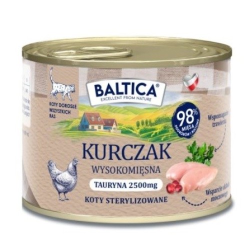 BALTICA Smaki regionów Chicken - wet cat food - 185g BALTICA Smaki regionów Chicken - wet cat food - 185g