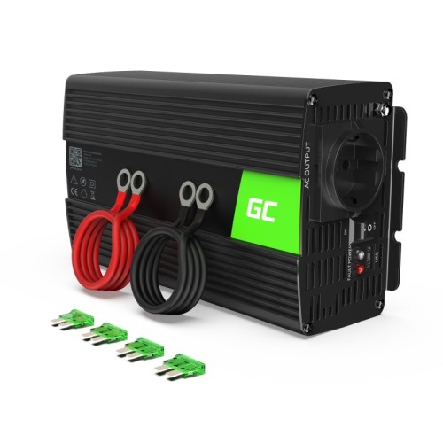 Green Cell INV08 power adapter/inverter Outdoor 1000 W Black Green Cell INV08 power adapter/inverter Outdoor 1000 W Black