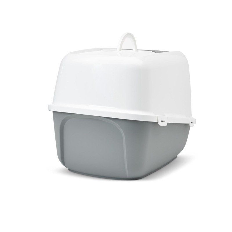 SAVIC Nestor Jumbo White-Grey – covered cat litter box – 66.5x48.5x46.5 cm – 1 pc. SAVIC Nestor Jumbo White-Grey – covered cat litter box – 66.5x48.5x46.5 cm – 1 pc.