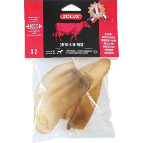 ZOLUX Beef ear - chew for dog - 40g ZOLUX Beef ear - chew for dog - 40g