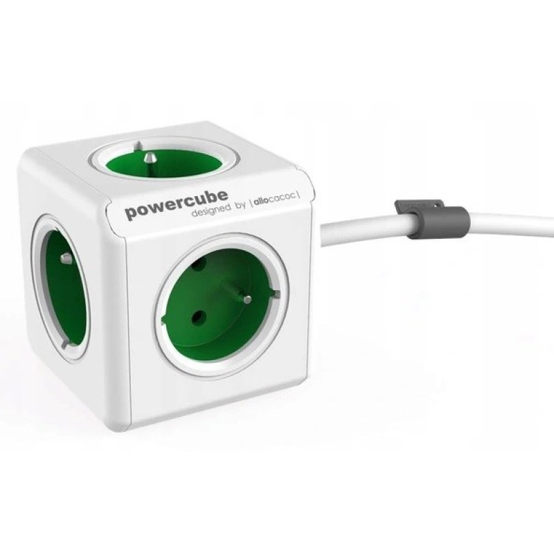 Allocacoc PowerCube Extended Type E power extension 1.5 m 5 AC outlet(s) Indoor Green Allocacoc PowerCube Extended Type E power extension 1.5 m 5 AC outlet(s) Indoor Green