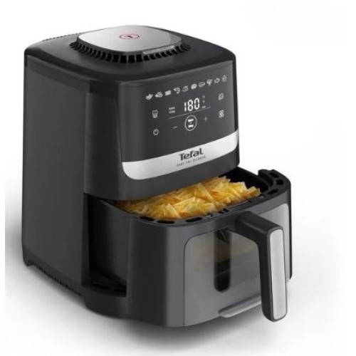 Tefal Easy Fry Silence EY5568E0 fryer Single 5 L Stand-alone Hot air fryer Black, Stainless steel