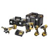 DeWalt DCK429P3T-QW Combo set DCD805 + DCG405 + DCH273 + DCF850, 18 V black, yellow