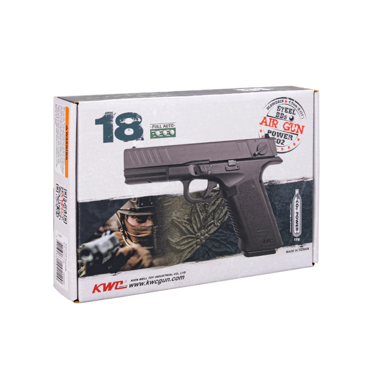 Air rifle pistol Ranger GL18 Full Auto Blowback Kal.4.5 BBS 18-shots KWC Air rifle pistol Ranger GL18 Full Auto Blowback Kal.4.5 BBS 18-shots KWC