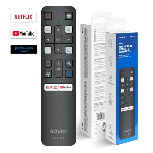 SAVIO RC-23 Universal / Replacement Remote Control for TCL TV