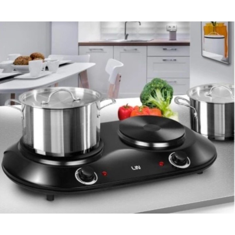 LIN LE-25P2N 2500 watt two-burner electric stove