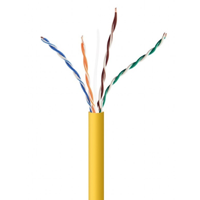 Gembird UPC-5004E-SOL-Y CAT5e UTP LAN cable (CCA), solid, 305m, yellow Gembird UPC-5004E-SOL-Y CAT5e UTP LAN cable (CCA), solid, 305m, yellow