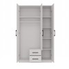 Topeshop ROMANA 120 BIEL bedroom wardrobe/closet 6 shelves 3 door(s) White Topeshop ROMANA 120 BIEL bedroom wardrobe/closet 6 shelves 3 door(s) White