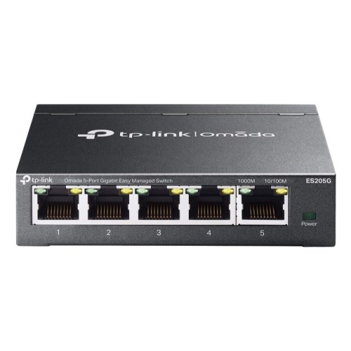 TP-Link Omada ES205G network switch Managed Gigabit Ethernet (10/100/1000) Black