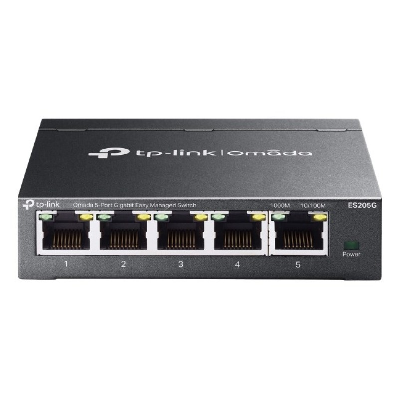 TP-Link Omada ES205G network switch Managed Gigabit Ethernet (10/100/1000) Black