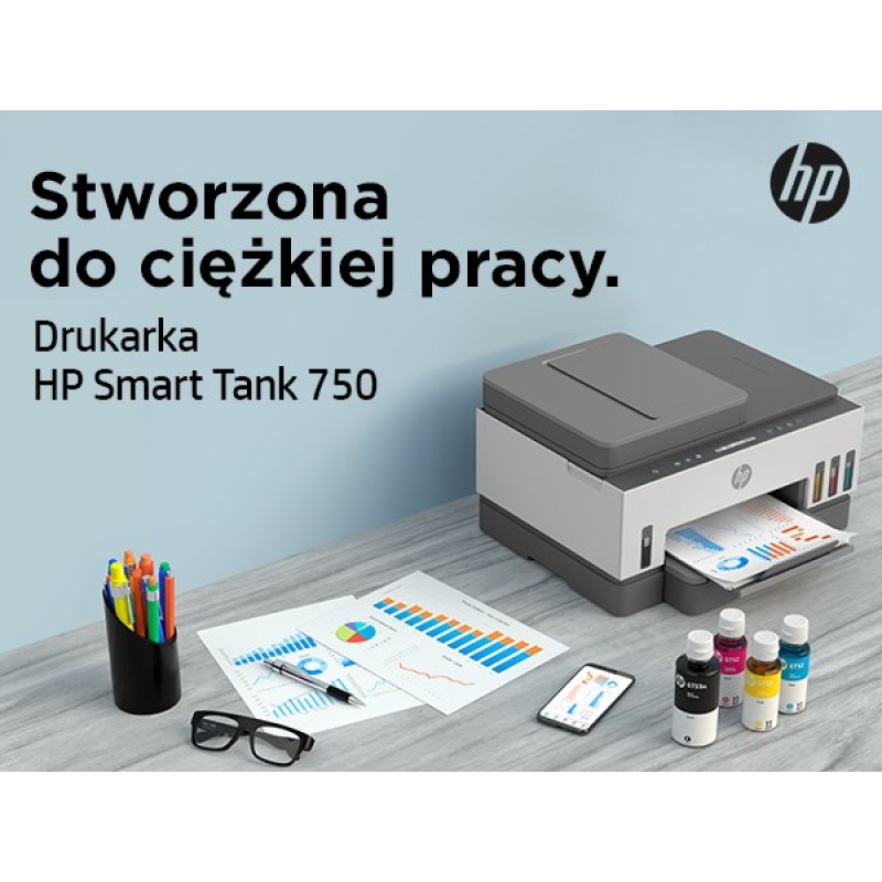 HP Smart Tank 750 All-in-One Thermal inkjet A4 4800 x 1200 DPI 15 ppm Wi-Fi