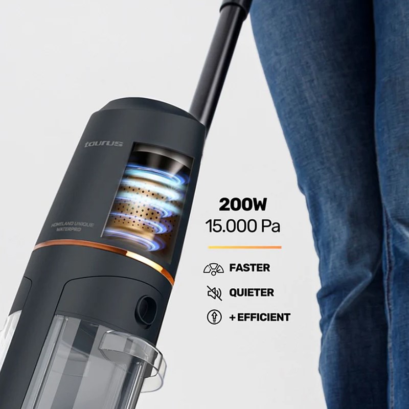 Taurus Wet&Dry Homeland Unique WaterPro cordless hoover EST9489290L Taurus Wet&Dry Homeland Unique WaterPro cordless hoover EST9489290L