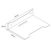 MACLEAN DECODER WALL SHELF, SINGLE, MAX. 5KG MC-12