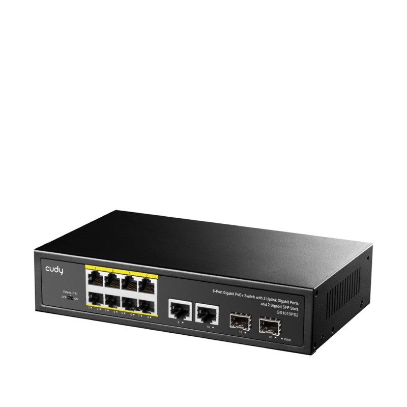 Cudy GS1010PS2 network switch Unmanaged Gigabit Ethernet (10/100/1000) Power over Ethernet (PoE) Black Cudy GS1010PS2 network switch Unmanaged Gigabit Ethernet (10/100/1000) Power over Ethernet (PoE) Black