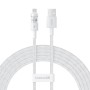 Baseus Gem USB to IP 2.4A fast charging cable 2 m White