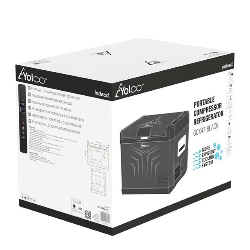 YOLCO GCX47 Black Portable compressor fridge YOLCO GCX47 Black Portable compressor fridge
