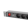 LANBERG PDU RACK POWER STRIP (1U,10A,7X 230V,2M)