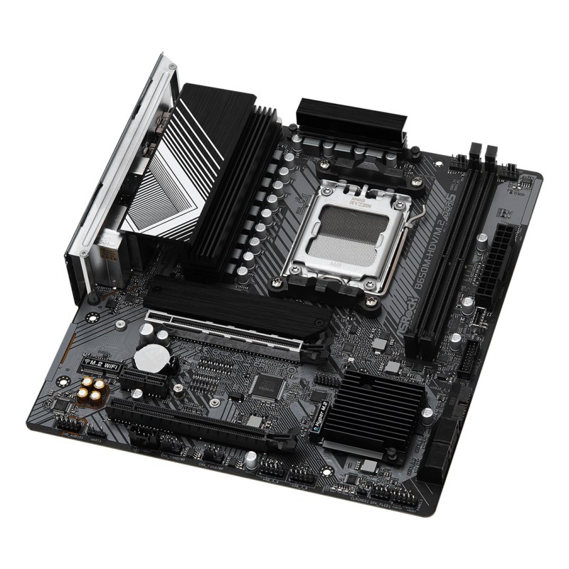 Asrock B650M-HDV/M.2 AMD B650 Socket AM5 micro ATX Asrock B650M-HDV/M.2 AMD B650 Socket AM5 micro ATX