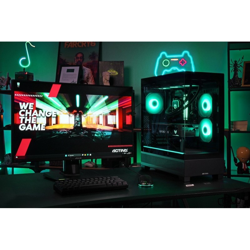 Actina 5901443417057 PC AMD Ryzen™ 9 9900X 32 GB DDR5-SDRAM 1 TB SSD AMD Radeon RX 9070 XT Midi Tower Black Actina 5901443417057 PC AMD Ryzen™ 9 9900X 32 GB DDR5-SDRAM 1 TB SSD AMD Radeon RX 9070 XT Midi Tower Black
