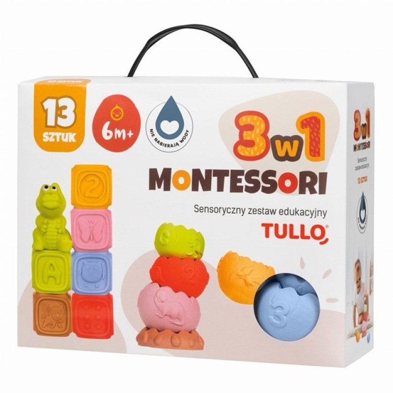 Tullo Sensory blocks – Montessori educational set, 13 pieces Tullo Sensory blocks – Montessori educational set, 13 pieces