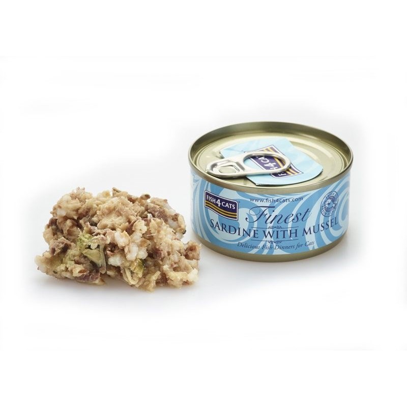 FISH4CATS Sardine with mussel - wet cat food - 70g FISH4CATS Sardine with mussel - wet cat food - 70g