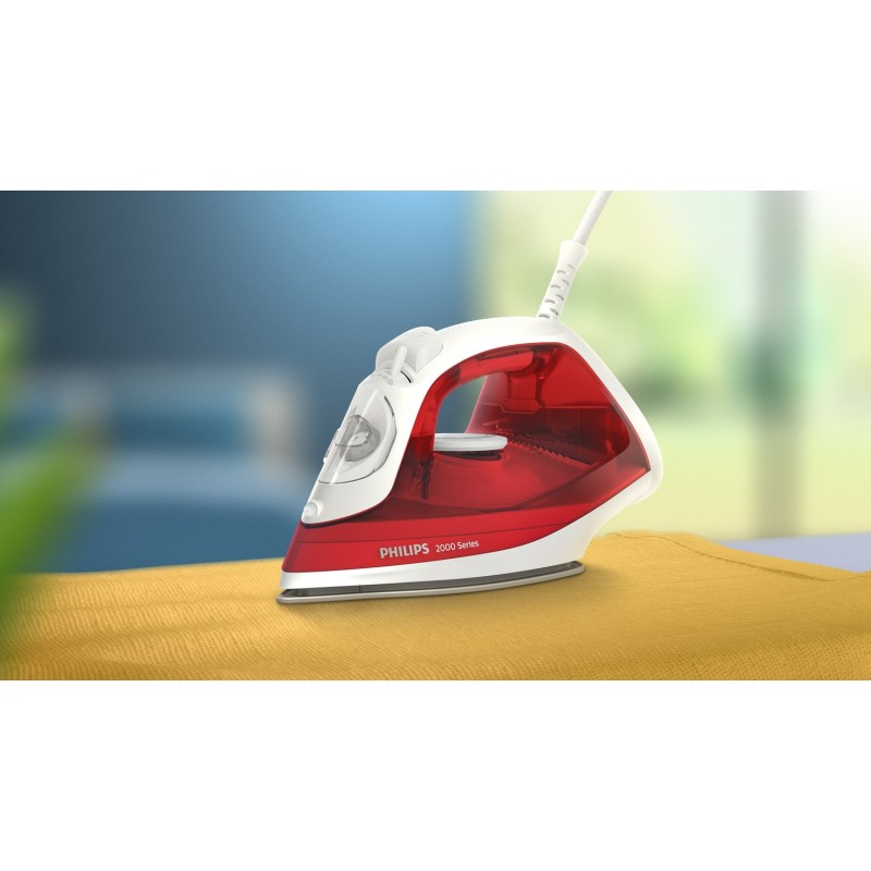 Philips 2000 series DST2010/40 iron Steam iron Non-stick soleplate Red, White Philips 2000 series DST2010/40 iron Steam iron Non-stick soleplate Red, White