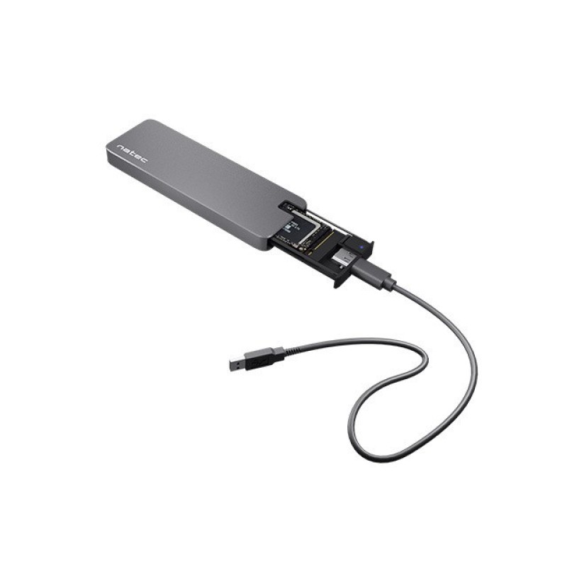 NATEC SSD ENCLOSURE RHINO M.2 NVME ALUMINIUM NATEC SSD ENCLOSURE RHINO M.2 NVME ALUMINIUM