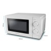 Esperanza ESTOFADO Countertop Solo microwave 20 L 700 W White Esperanza ESTOFADO Countertop Solo microwave 20 L 700 W White
