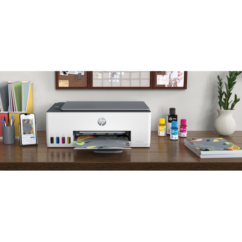 HP Smart Tank 580 All-in-One Printer, Home and home office, Print, copy, scan, Wireless; High-volume printer tank; Print from phone or tablet; Scan to PDF HP Smart Tank 580 All-in-One Printer, Home and home office, Print, copy, scan, Wireless; High-volume printer tank; Print from phone or tablet; Scan to PDF