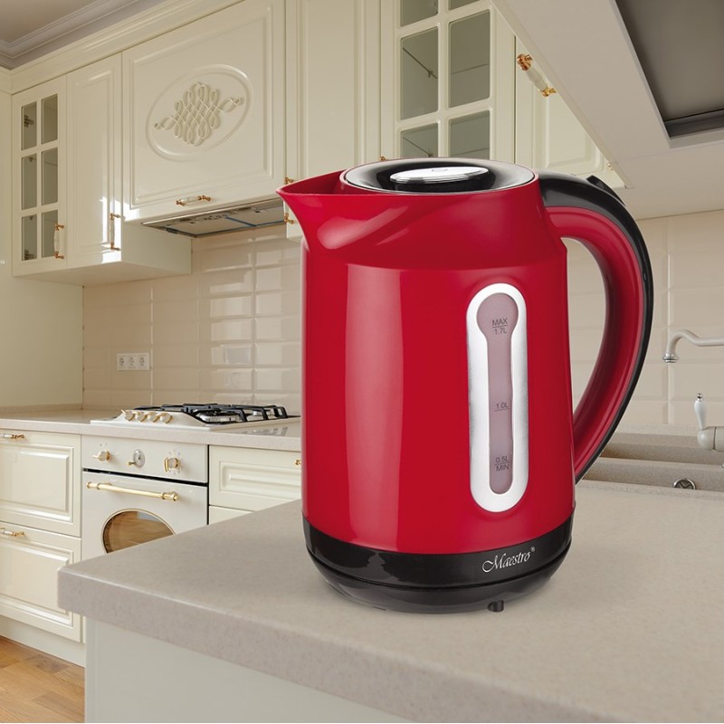 MAESTRO MR-041 (MR-041-RED) electric kettle 1.7 L 2000 W Black, Red MAESTRO MR-041 (MR-041-RED) electric kettle 1.7 L 2000 W Black, Red