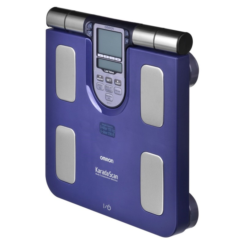 Omron BF511 Square Blue Electronic personal scale Omron BF511 Square Blue Electronic personal scale