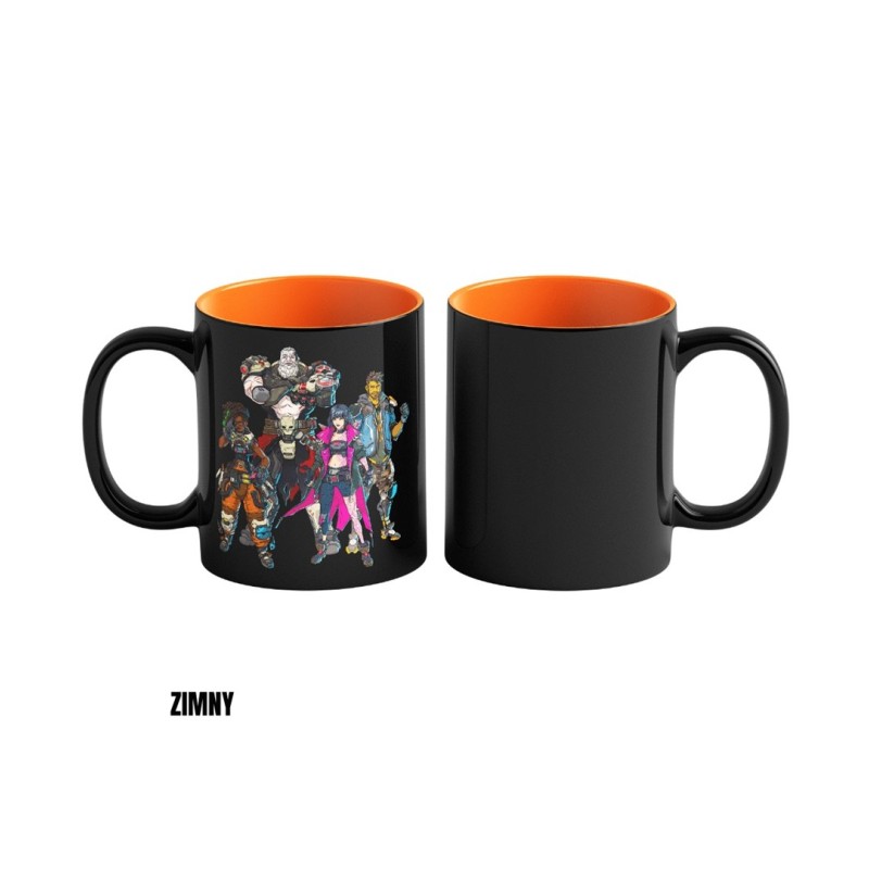 Heat Reveal Mug Good Loot Borderlands 4 - Vault Keeper Glitch 450 ml Black, Orange Heat Reveal Mug Good Loot Borderlands 4 - Vault Keeper Glitch 450 ml Black, Orange