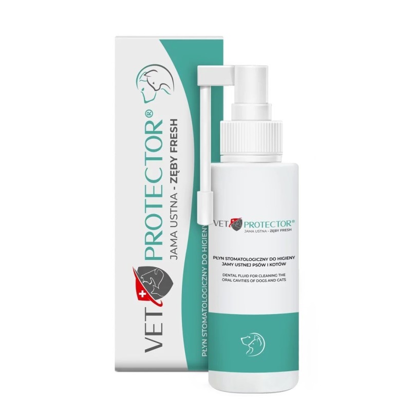 JM SANTE Vet Protector Fresh - dental solution for oral hygiene for dogs and cats – 100 ml JM SANTE Vet Protector Fresh - dental solution for oral hygiene for dogs and cats – 100 ml