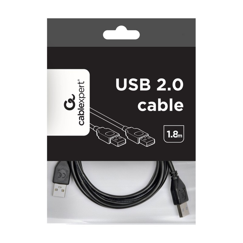 Gembird CCP-USB2-AMAM-6 USB cable USB 2.0 1.8 m USB A Black Gembird CCP-USB2-AMAM-6 USB cable USB 2.0 1.8 m USB A Black