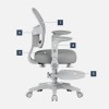 Junior 5.0 Grey swivel chair