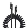 Baseus Fish-Eye USB C to USB C fast charging cable 1 m 100 W Black Baseus Fish-Eye USB C to USB C fast charging cable 1 m 100 W Black