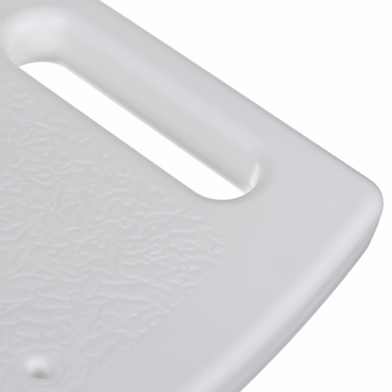 Rectangular shower stool with height adjustment Rectangular shower stool with height adjustment
