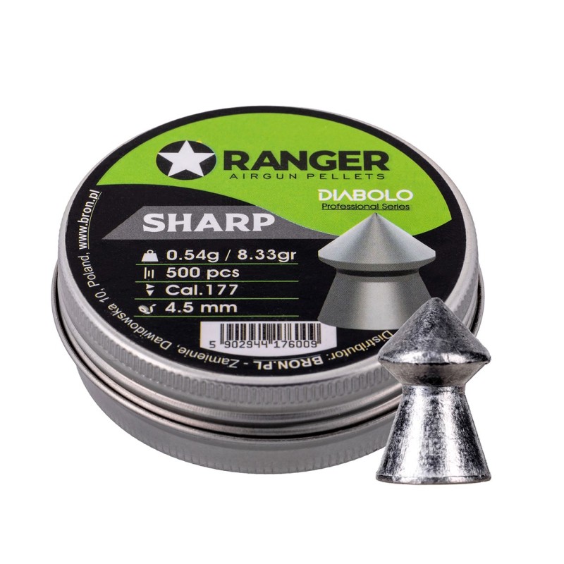 4.5 mm RANGER Diabolo Professional Sharp Point 500 pellets