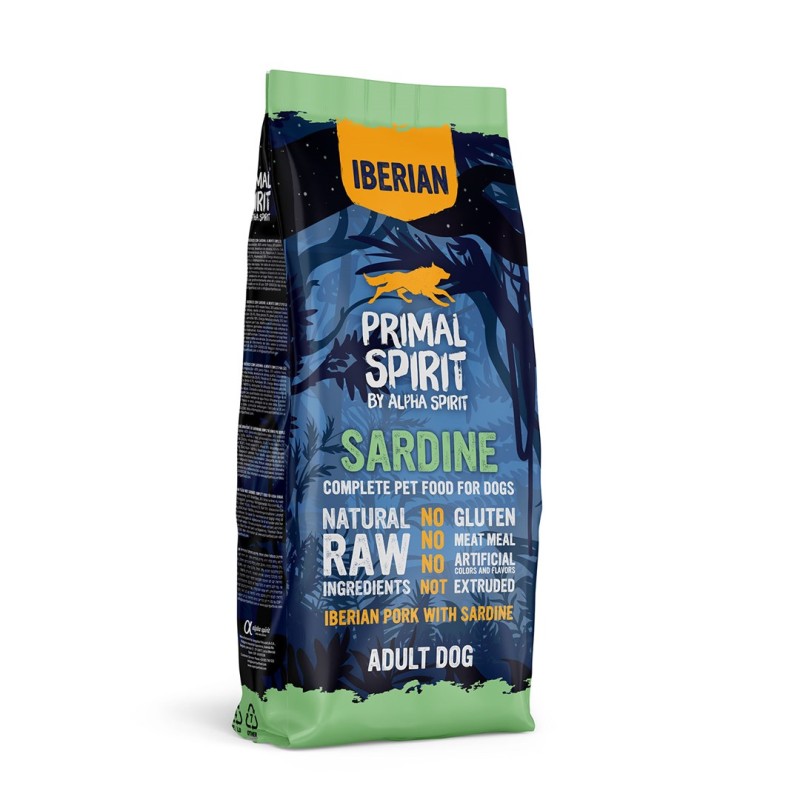 PRIMAL SPIRIT Iberian Sardine – semi-moist dog food – 12 kg PRIMAL SPIRIT Iberian Sardine – semi-moist dog food – 12 kg