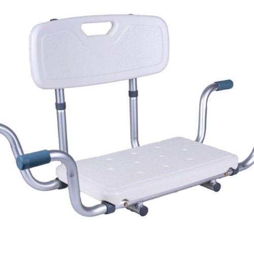 Recessed bath bench with back rest AT51032